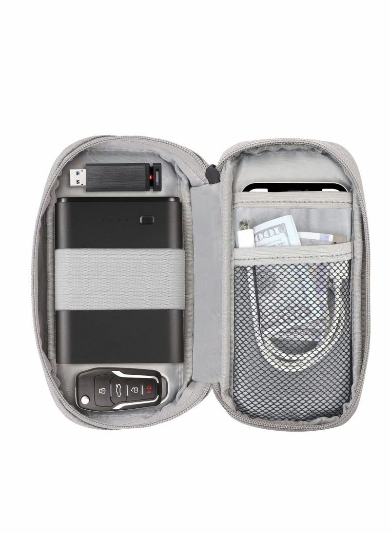 Excefore Cable Organizer Bag Travel Electronic Accessories Organizer Bag Travel Gear Storage Carrying Sleeve Pouch for USB Cable Earphones Power Banks USB Drive SD Card Charger Hard Disk Storage Bag  - Image 1