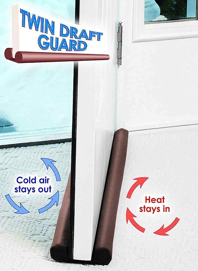 Swabs®Under Door Twin Draft Guard Cover Stop Light Dust Cool Air Escape Protector - Cotton Twin Draft Guard, 88cmx11.5cmx3.2cm, Multicolour - Image 5