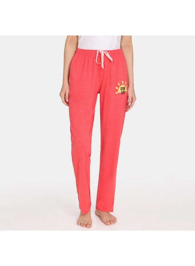 zivame Set of 2 - Zivame Printed Pyjamas with Drawstring Closure