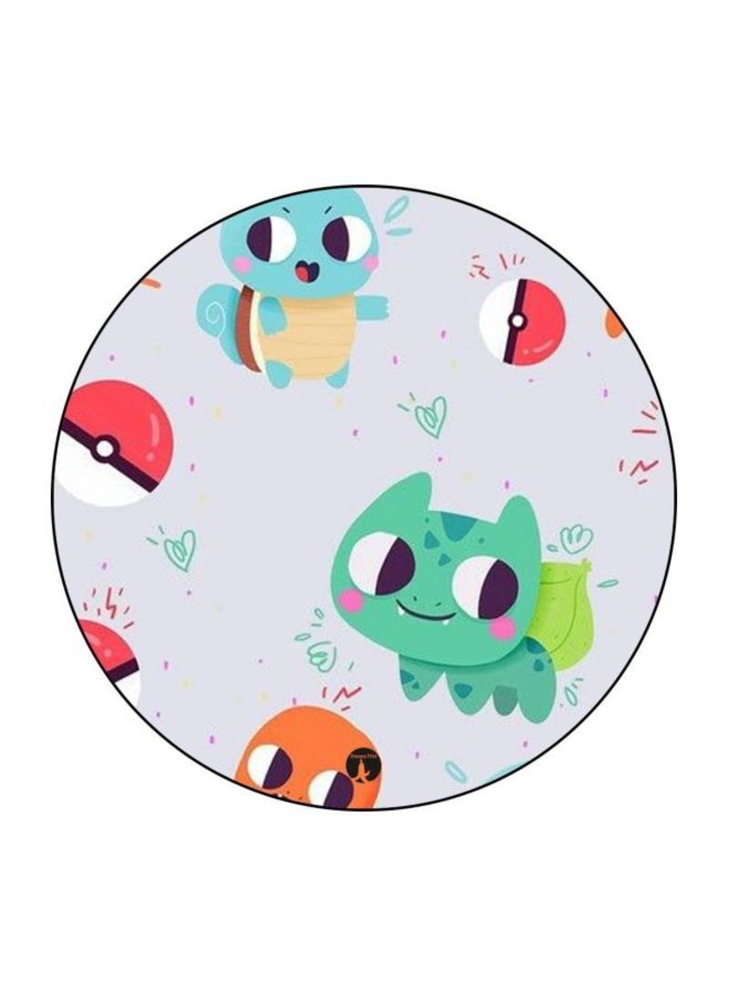 RKN Pokemon Printed Mouse Pad  Grey/Green/Blue