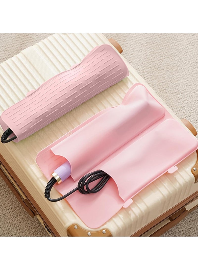 عام حقيبة حامل للأدوات الحرارية من السيليكون، حقيبة سفر للمكواة الساخنة ذات تصميم مضاد للانزلاق، مقاومة للحرارة، حقيبة تفلتي للمكواة الساخنة، حقيبة سفر مناسبة لمكواة التجعيد ومستقيم الشعر. - Image 3