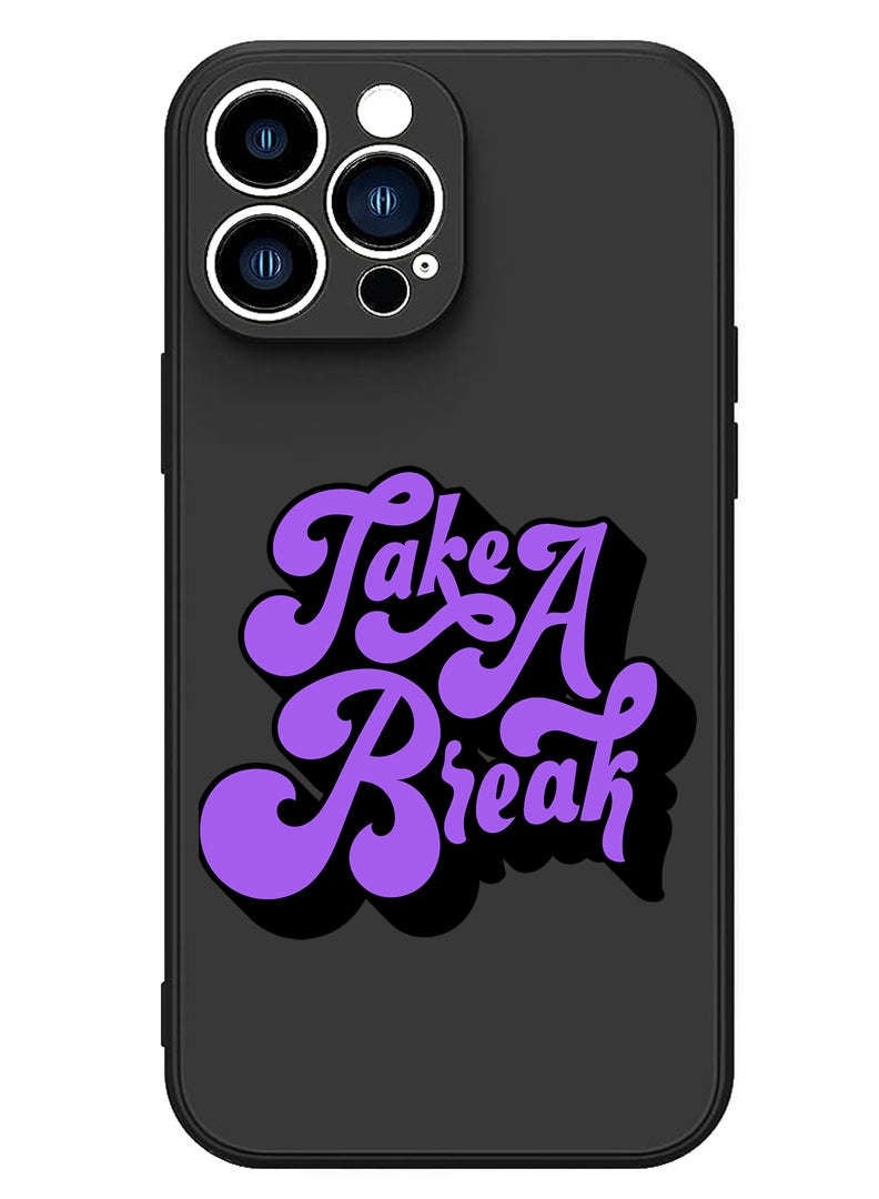 Theodor Protective Slim Fit Case Liquid Silicone Cover with Full Body Protection Anti-Scratch Shockproof Case For iPhone 14 Pro Max Black  - talk less do more copy - Image 1