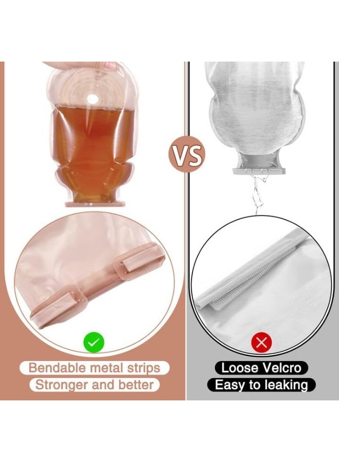 Eyourlife Eyourlife 20 PCS Colostomy Bags, Ostomy Bag Colostomy Supplies, One Piece Drainable Pouches with Clamp Closure for Ileostomy Stoma Care, Hydrocolloid & Non-Woven Border, Cut-to-Fit 15-65MM  - Image 3