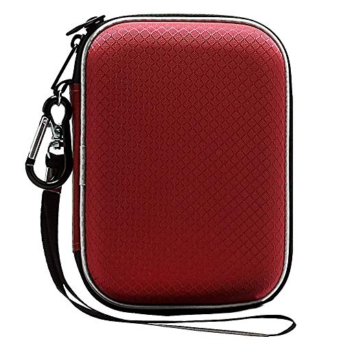 Lacdo Hard Drive Carrying Case for Western Digital WD My PassportWD ElementsMy Passport Ultra Portable External Hard Drive 1TB 2TB 3TB 4TB 5TB 6TB USB 30 25 inch HDD Travel Bag Red - Image 1