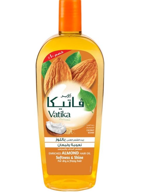 Almond Enriched Hair Oil Coconut & Sesame Softens & Shines Dry & Frizzy Hair 90ml