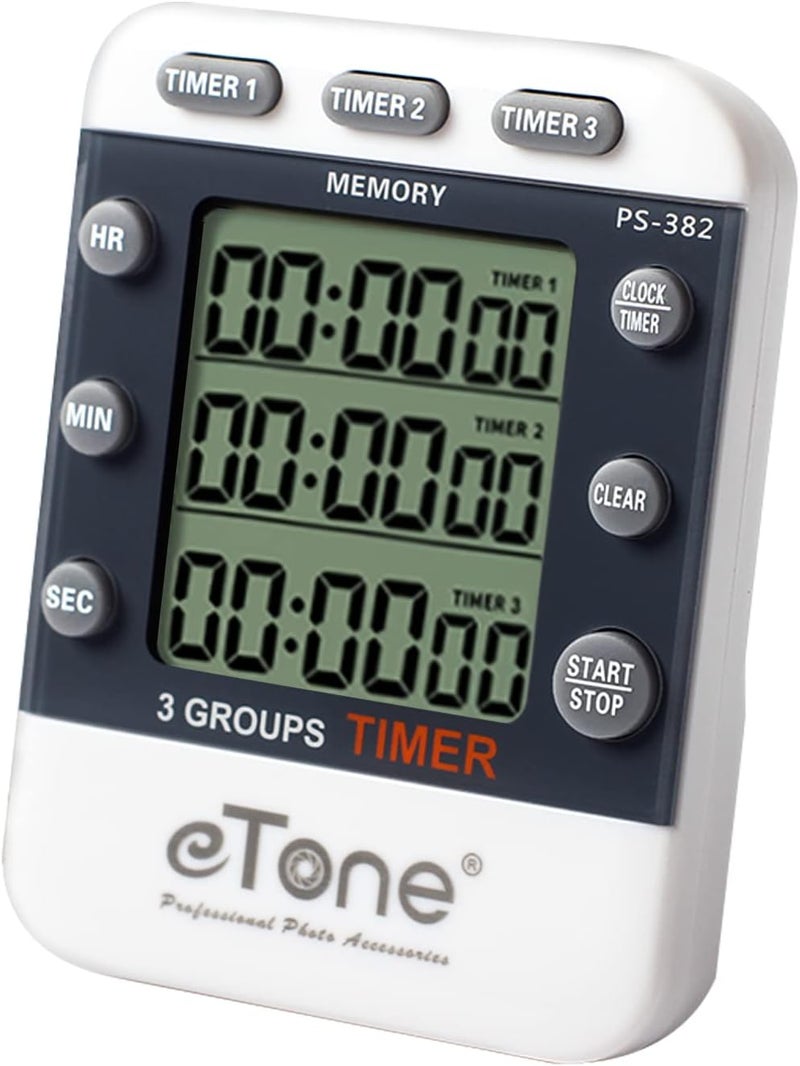 eTone 3 Channel Timer Counter Darkroom Developing Countdown Clock Processing Equipment Film Camera Accessories - Image 1