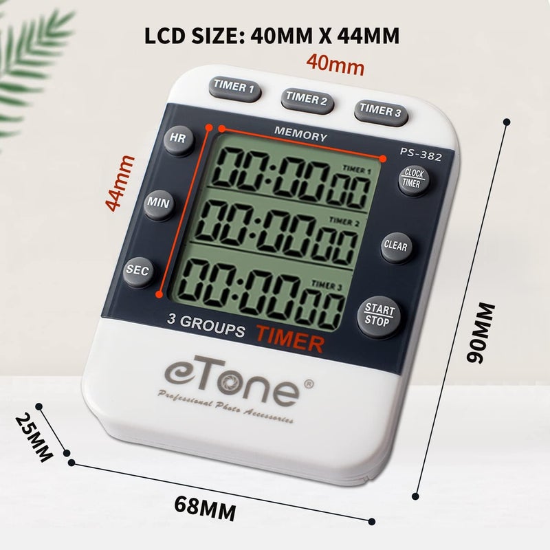 eTone 3 Channel Timer Counter Darkroom Developing Countdown Clock Processing Equipment Film Camera Accessories - Image 5