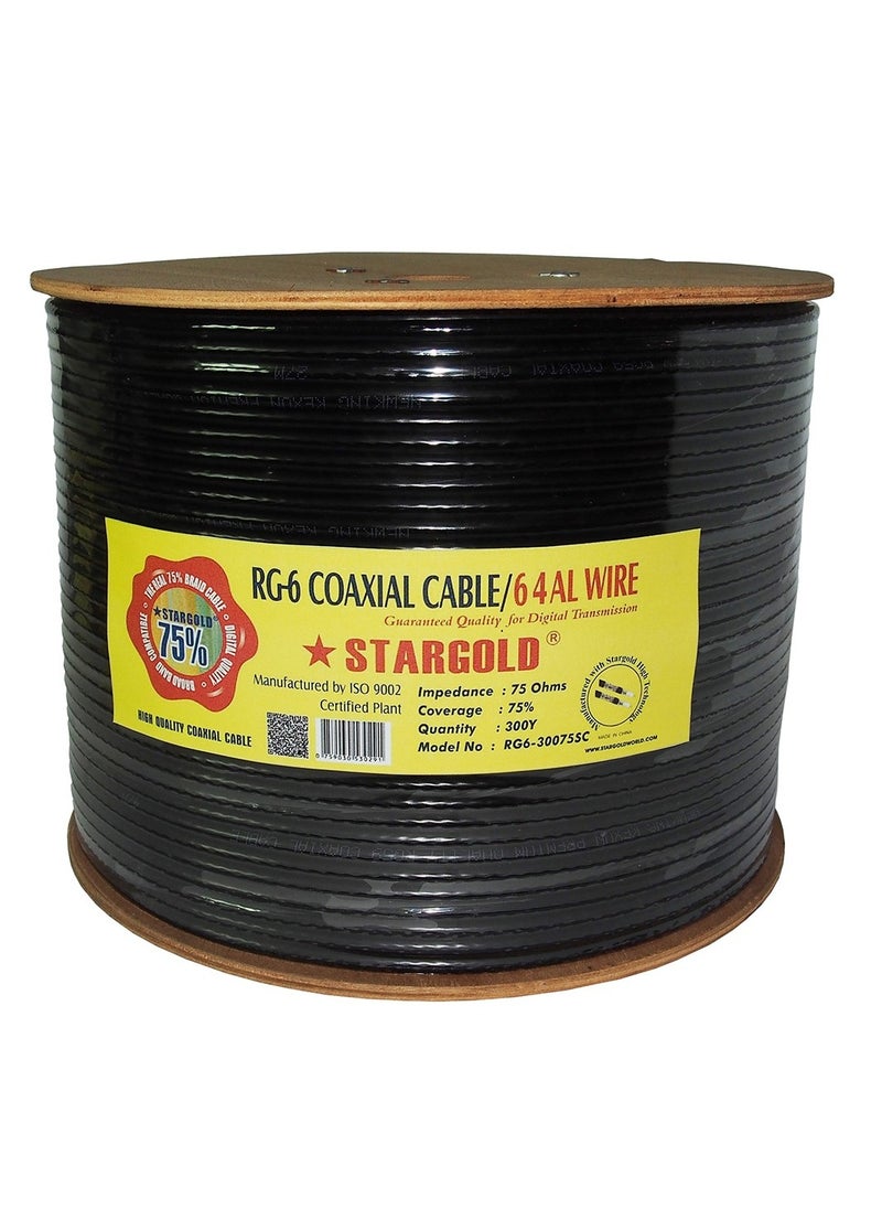 Stargold Stargold RG6-300M Coaxial Cable 