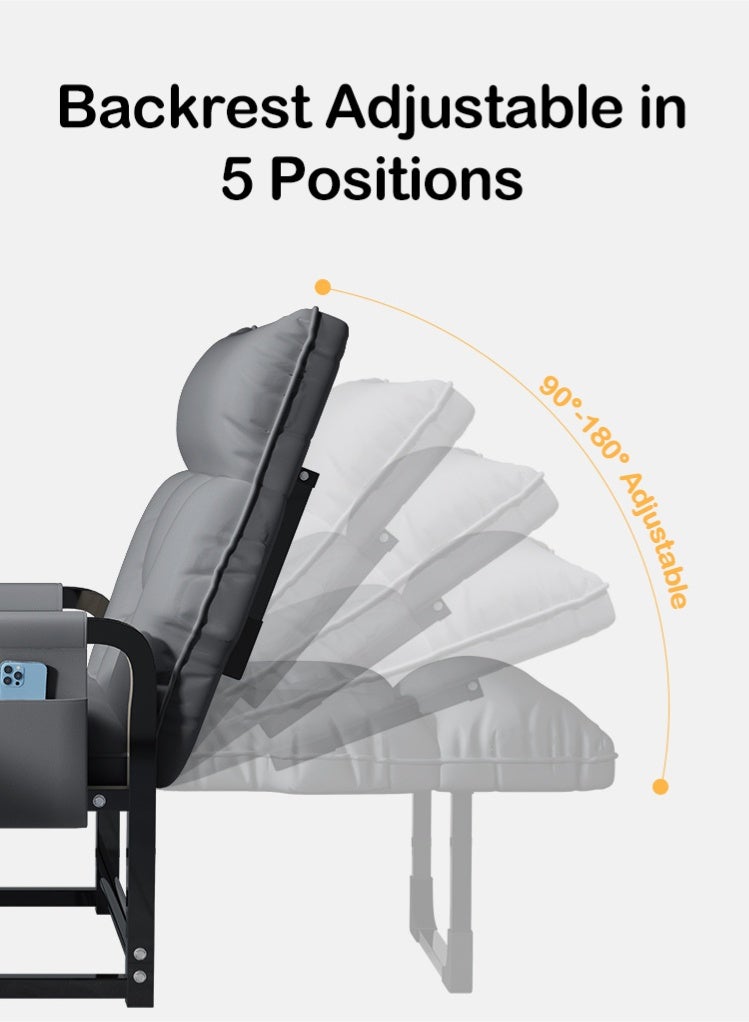 شو وو كراسي مكتب منزلية للاسترخاء مع مسند للقدمين، كرسي اجتماعات، كرسي مكتب، كراسي مميزة، كرسي بذراعين، كرسي تدريب، كراسي مكتب، كرسي دراسة وقراءة للشرفة، غرفة النوم - Image 4