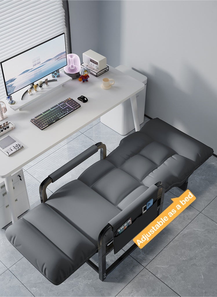 شو وو كراسي مكتب منزلية للاسترخاء مع مسند للقدمين، كرسي اجتماعات، كرسي مكتب، كراسي مميزة، كرسي بذراعين، كرسي تدريب، كراسي مكتب، كرسي دراسة وقراءة للشرفة، غرفة النوم - Image 3