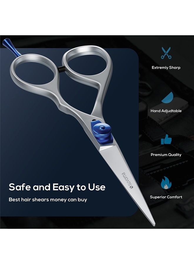 Suvorna 5.5" Hair Scissors Professional Hair Cutting Scissors Women Hair Cutting Shears Barber Shears Professional Barber Scissors Hairdresser Scissors Haircut Scissors Professional Hair Shears Men. - Image 2