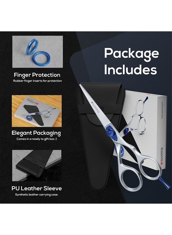 Suvorna 5.5" Hair Scissors Professional Hair Cutting Scissors Women Hair Cutting Shears Barber Shears Professional Barber Scissors Hairdresser Scissors Haircut Scissors Professional Hair Shears Men. - Image 1