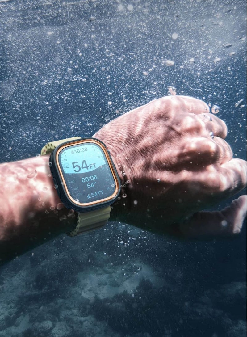 Elago Duo for Apple Watch Ultra 49mm Case Cover - Black/ Orange - Image 5