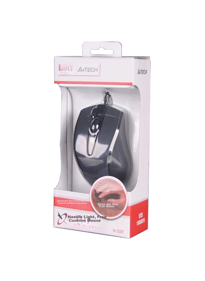 A4TECH A4tech N-500f Wired Mouse For Laptop And Desktop, Office And Home Use, Portable Mouse With One-click Screen Capture, Usb Interface, High-brightness Iron Gray  - Image 5