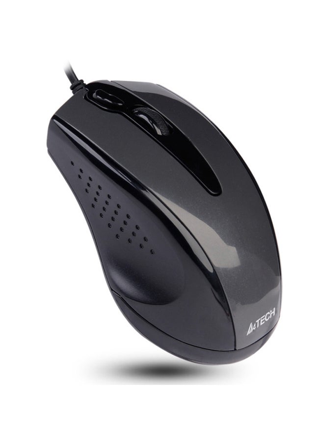 A4TECH A4tech N-500f Wired Mouse For Laptop And Desktop, Office And Home Use, Portable Mouse With One-click Screen Capture, Usb Interface, High-brightness Iron Gray  - Image 2
