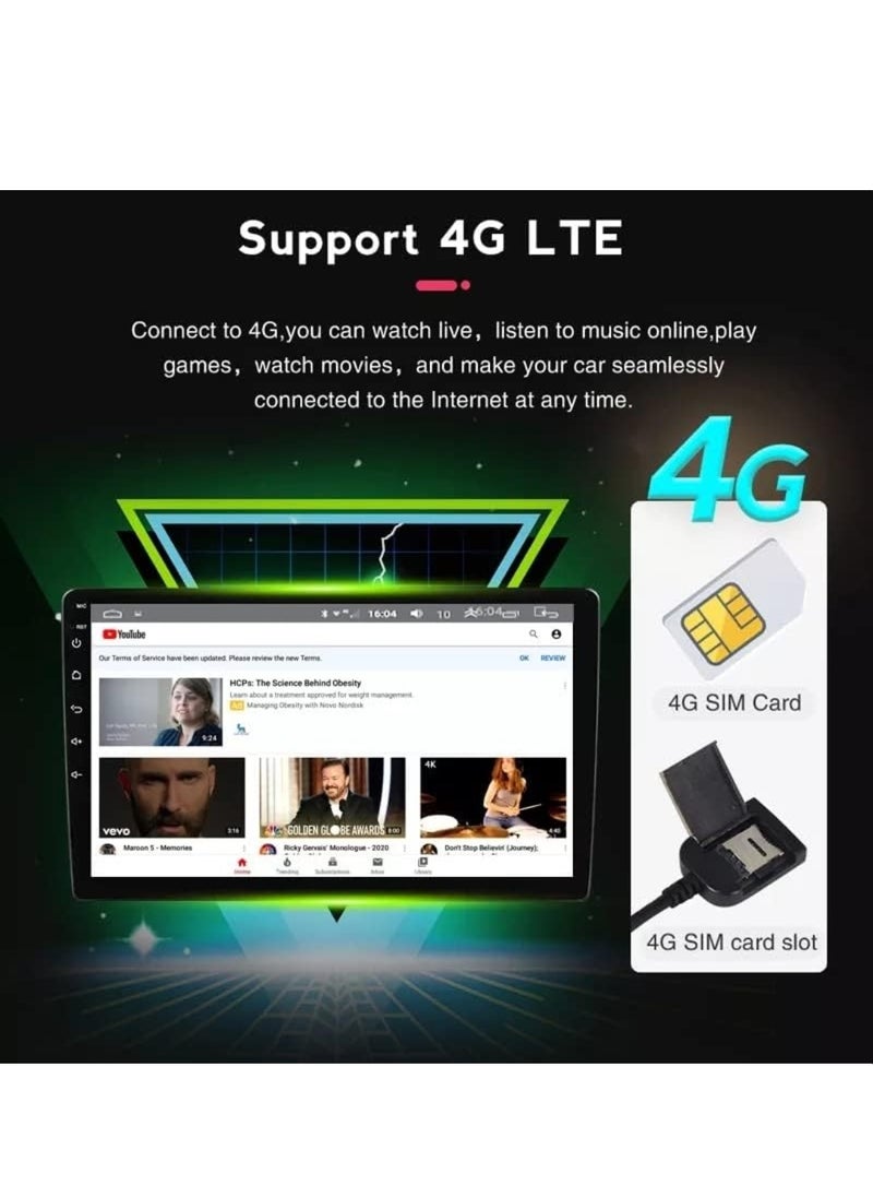 فيريكس - شاشة ستيريو للسيارة مقاس 9 بوصة تعمل بنظام Android وذاكرة الوصول العشوائي (RAM) سعة 8 جيجابايت وذاكرة سعة 128 جيجابايت وشاشة QLED تعمل باللمس DSP بلوتوث لاسلكية Carplay Android وراديو تلقائي ودعم بطاق - Image 1