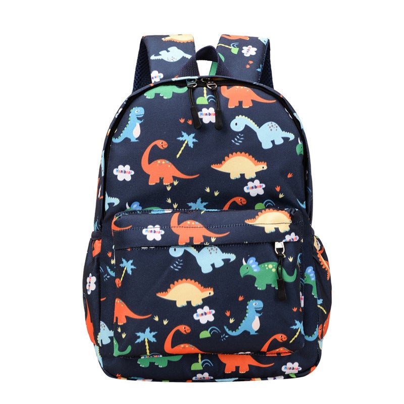 New Kindergarten School Bag Cartoon Dinosaur Children'S Backpack Nylon Fashion Trend Boys And Girls Backpack - Image 1