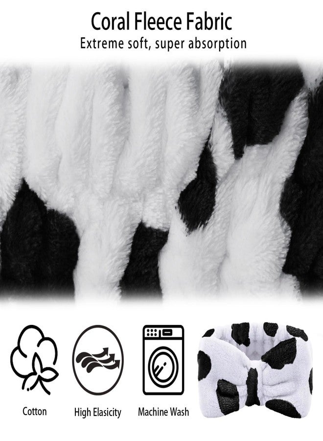 LAPOHI 3 Pieces Spa Headband Wrist Washband Scrunchies Cuffs for Washing Face, Towel Wristbands Hair Headband Face Wash Wristband, Shower Skin Care for Women Girls Makeup Prevent Liquids from Spilling, - Image 3