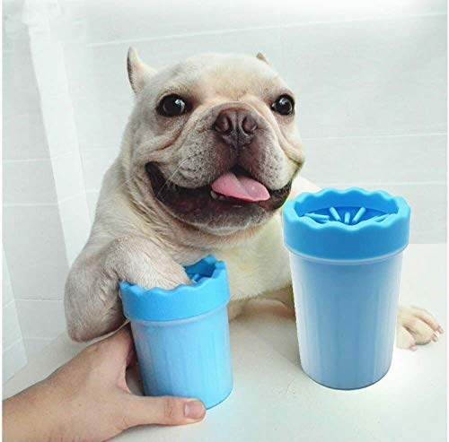 THE DDS STORE Portable Pet Paw Foot Washing Cup with Soft Silicone Bristles for Quickly Cleaning (Colour May Vary, Large) - Image 1