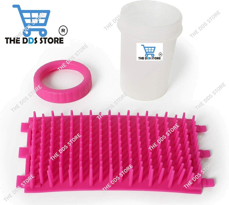 THE DDS STORE Portable Pet Paw Foot Washing Cup with Soft Silicone Bristles for Quickly Cleaning (Colour May Vary, Large) - Image 4