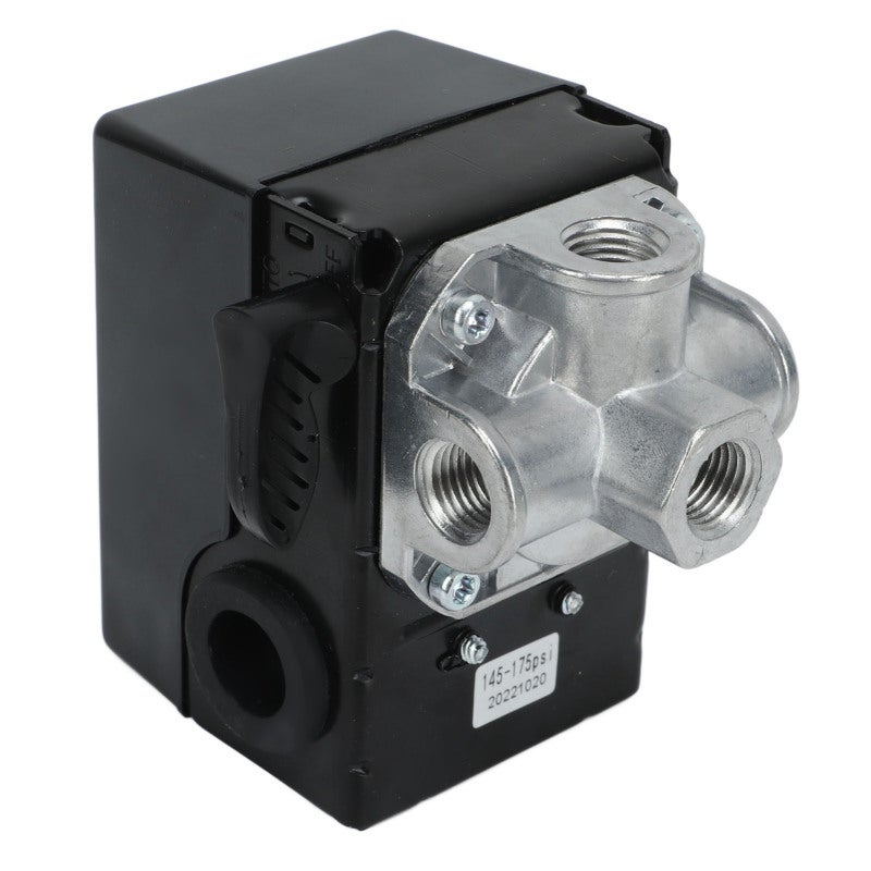 Adjustable Pressure Switch: 4 Port Metal Construction - Adjustable Unloader 140 To 175 Preset Range, OEM Replacement I R 23474653 for Industrial Heavy Equipment - Image 3