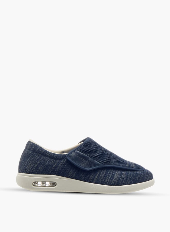 Le Confort Men Textured Slip-On Sneakers with Hook and Loop Closure - Image 3