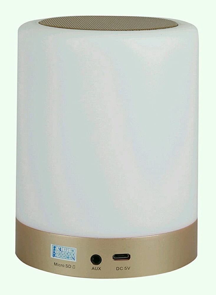 DUSALA Quran Recitation Smart Touch LED Lamp Bluetooth Speaker with Remote - Image 2