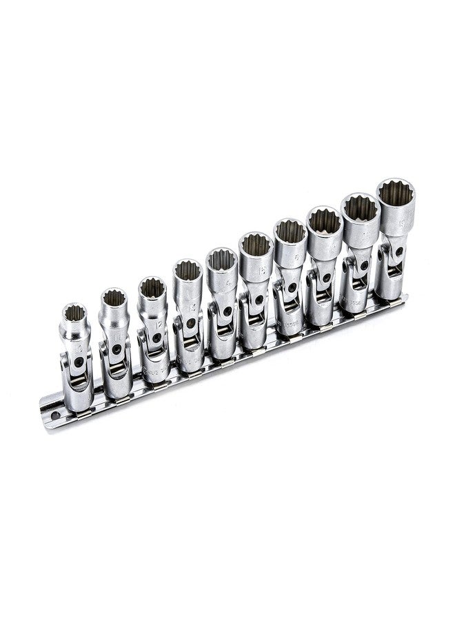 Genius Tools 10PC 3/8" Dr. Metric Universal Hand Socket Set (12-Point) - US-310M - Image 2