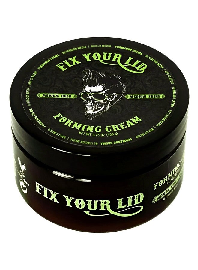 FIX YOUR LID Forming Cream For Hair Styling Men`S Cream With Medium Hold And Shine Match All Mens Hair Types & Styles Easy To Wash Out 3.75 Oz - Image 1