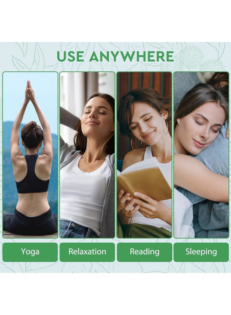 SOLARAE Castor Oil Pack Wrap, 20 Pcs Castor Oil Organic Cotton Pack Wrap, No Washing Self Adhesive, Anti Massage Oil Leak, High Absorbent, Organic Cotton Flannel, Design for Women Men - Image 2