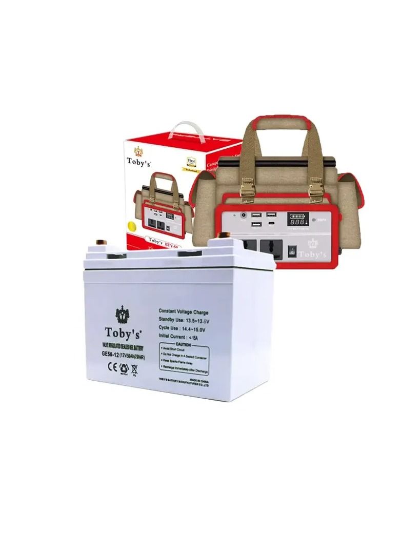 Toby's BTY 50A Battery 50000mAh Power Rechargeable Battery With 220V Power Inverter Best For Camping - Image 5