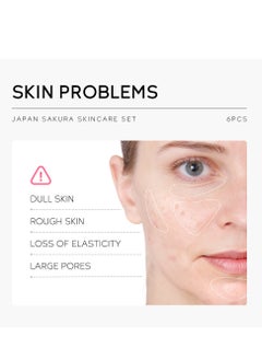 Laikou Sakura extract skin care six-piece set / brighten skin tone / reduce fine lines / moisturize / suitable for all skin types  - Image 5