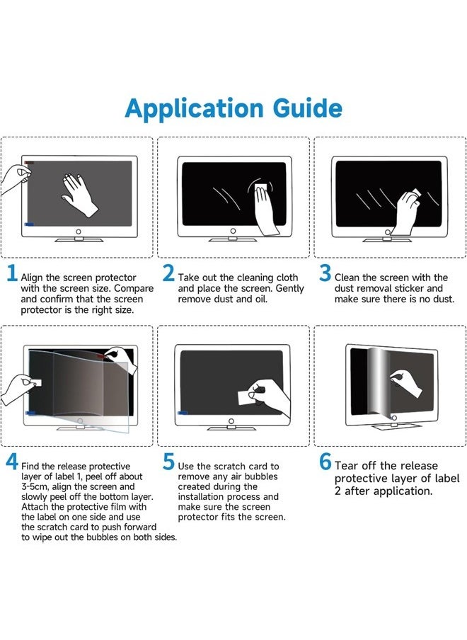 Taimi - 19 inch Anti Glare Matte Computer Screen Protector for 16:10 Monitor Computer Screen Cover Compatible with 19" - Image 1