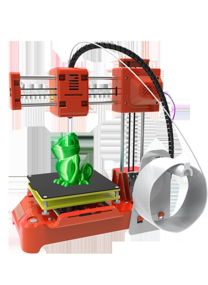 3D Printer for Kids, Mini Desk 3D Printer, 100x100x100mm Print Size No Heated Bed One-Key Printing with TF Card PLA Sample Filament, for Beginners Household Education