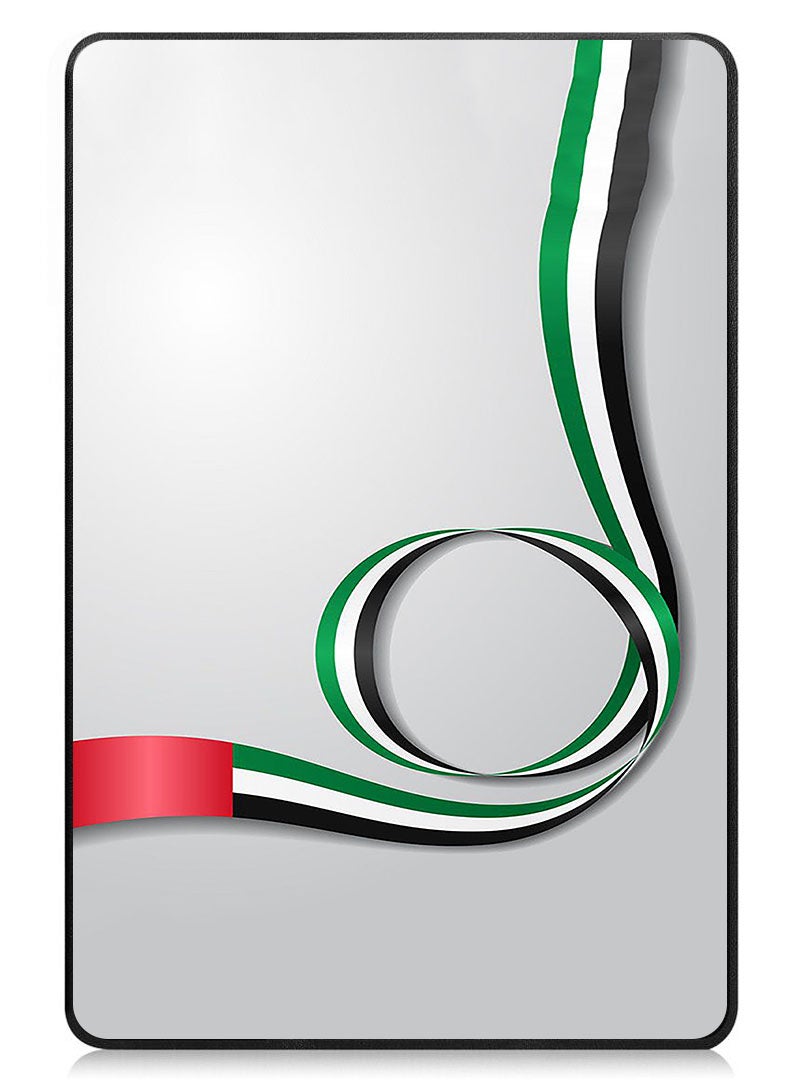 Theodor Protective Flip Case For Apple iPad Pro 13 (2024) With Trifold Stand Auto Wake Sleep Shockproof Cover Uae Flag - Image 1