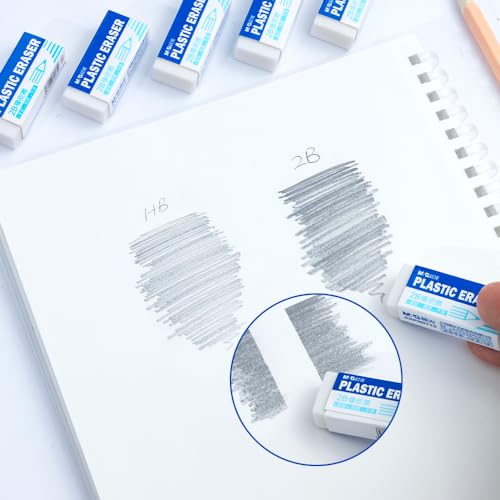 M.G ممحاة أقلام M&G 12 قطعة، ممحاة مطاطية بيضاء صغيرة للأطفال وطلاب المدارس والمكاتب، ممحاة فنية للرسم والتخطيط بالجملة - Image 3