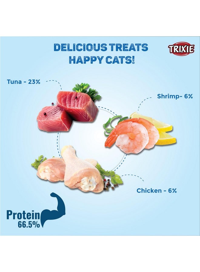Trixie Cat Treat Combo Of Creamy Tuna & Shrimp Snack And Premio Duck Filet Bites, Nutrient Rich Treats For Cats, Suitable For All Breeds - (Pack Of 2) - Image 3