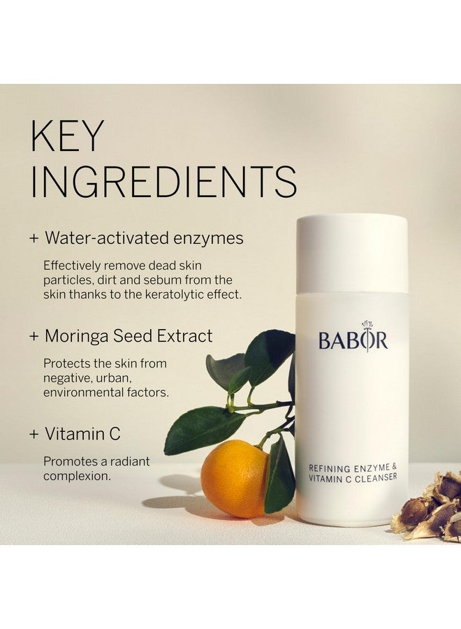 BABOR Refining Enzyme & Vitamin C Cleanser, Enzyme Powder Cleanser, Exfoliating Face Wash Polish, Gentle Facial Scrub to Brighten and Even Complexion - Image 3