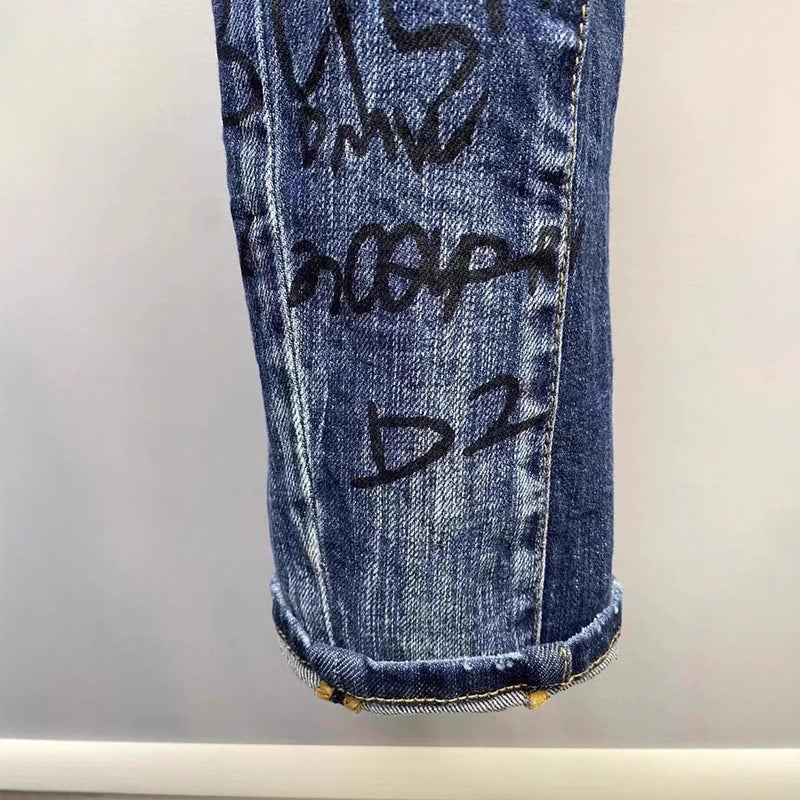 Unisex Classic Denim Jeans Loose Fit Daily Outdoor Wear - Image 5