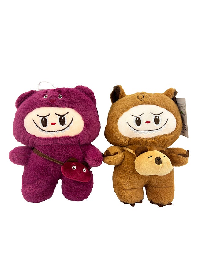 Galaxy Toys Gigglyboo 23Cm Plush Fabric Doll – Soft Mini Stuffed Toy With Big Ears And Cute Embroidered Face – Vintage Bear , Kawaii Collectible Assorted 1 Pc  - Image 2