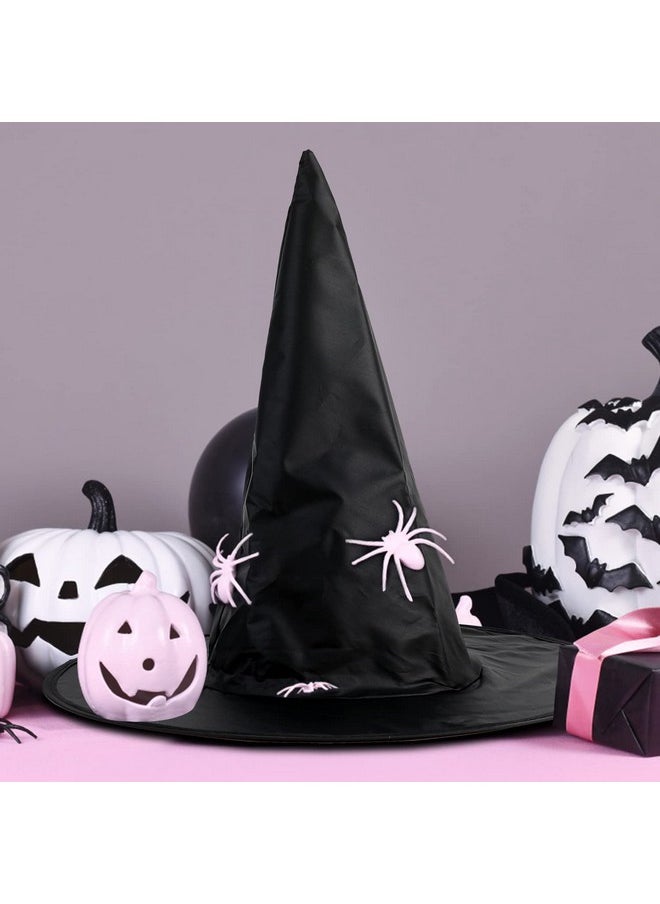 CCINEE - CCINEE 12 Pcs Halloween Decoration Witch Hats, Bulk Hanging Witch Costume Caps Accessories with 120 Pcs Bat Wall Stickers for Halloween Themed Party Yard Decoration - Image 1