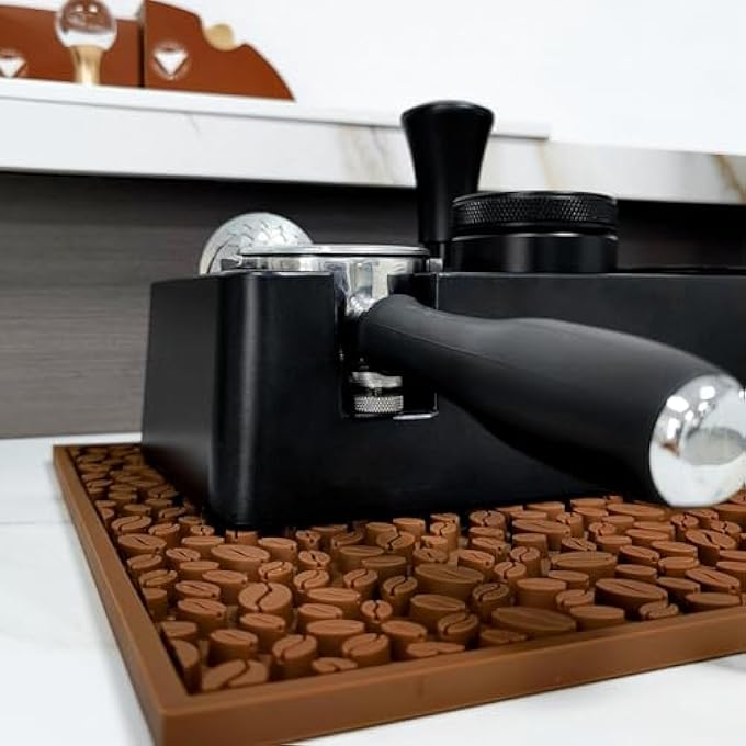 Denash Espresso Tamping Station With Knock Box Multi Function Coffee Accessory Organizer For Tamper Distributor Portafilter Barista Tool Kit For Kitchen Coffee Bar - Image 4