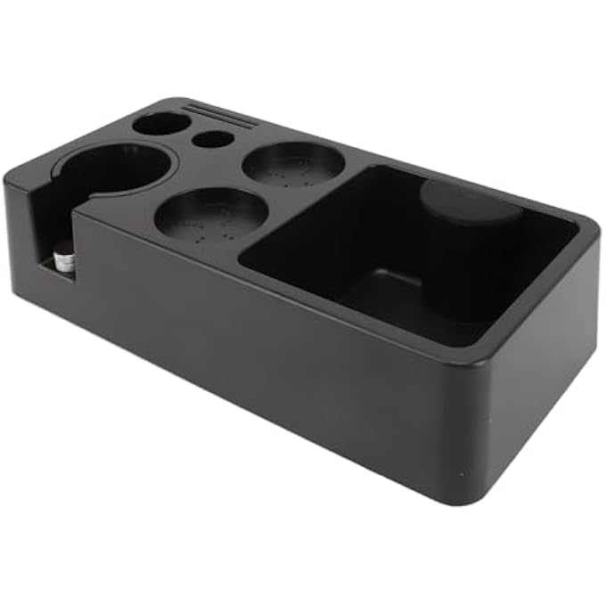 Denash Espresso Tamping Station With Knock Box Multi Function Coffee Accessory Organizer For Tamper Distributor Portafilter Barista Tool Kit For Kitchen Coffee Bar - Image 2