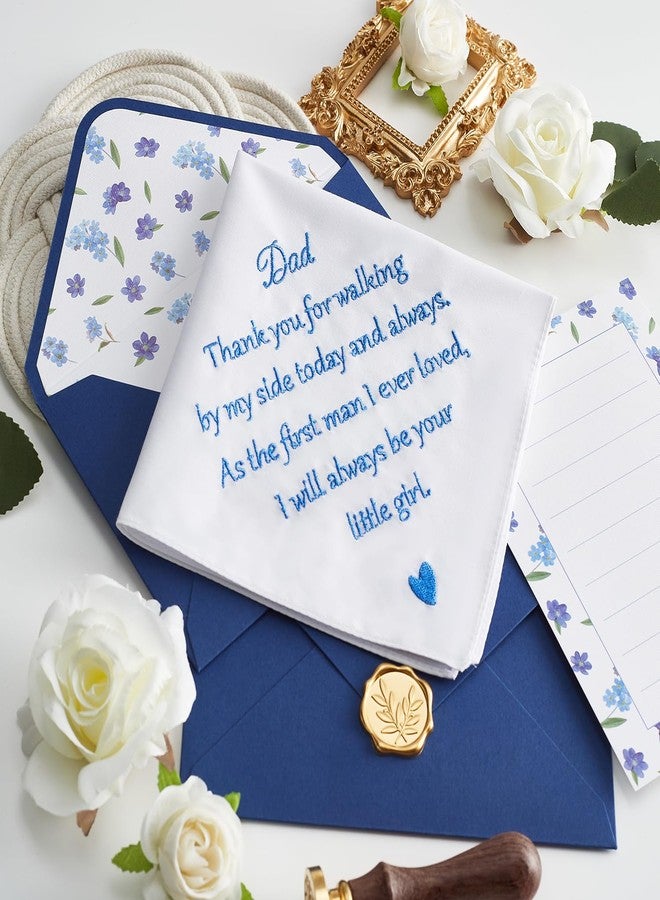 AKITSUMA Mother of the Bride Gifts Wedding Handkerchief, AKI-106E-Mom, Dad, L - Image 4