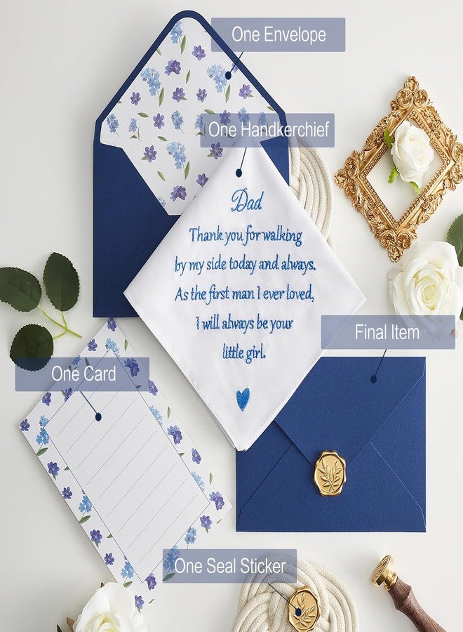 AKITSUMA Mother of the Bride Gifts Wedding Handkerchief, AKI-106E-Mom, Dad, L - Image 2