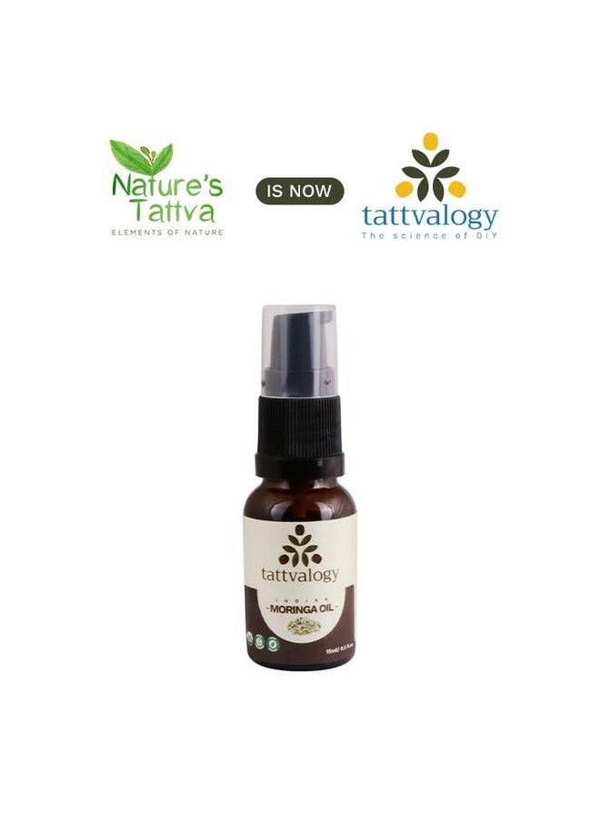 Nature's Tattva - Tattvalogy Indian Moringa Oil ; Moringa Oleifera ; Behen Oil ; Pure Unrefined Virgin & Coldpressed ; Moisturizes & Cleanses Skin Cells ; Enhances Hair Health ; Natural Oil For Face And Skin ; 15 Ml - Image 1