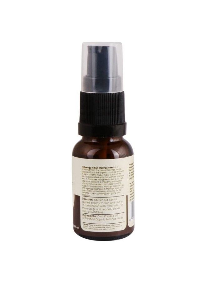 Nature's Tattva - Tattvalogy Indian Moringa Oil ; Moringa Oleifera ; Behen Oil ; Pure Unrefined Virgin & Coldpressed ; Moisturizes & Cleanses Skin Cells ; Enhances Hair Health ; Natural Oil For Face And Skin ; 15 Ml - Image 1