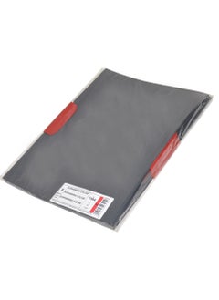 Durable Durable 230403 clip folder Duraswing Color for 30 sheets DIN A4, bag of 5 pieces, anthracite with red clip  - Image 1