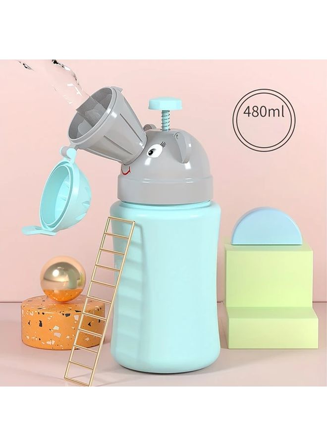 Blue 2-in-1 Portable Travel Potty for Men and Women with Leak Proof Design - Image 1