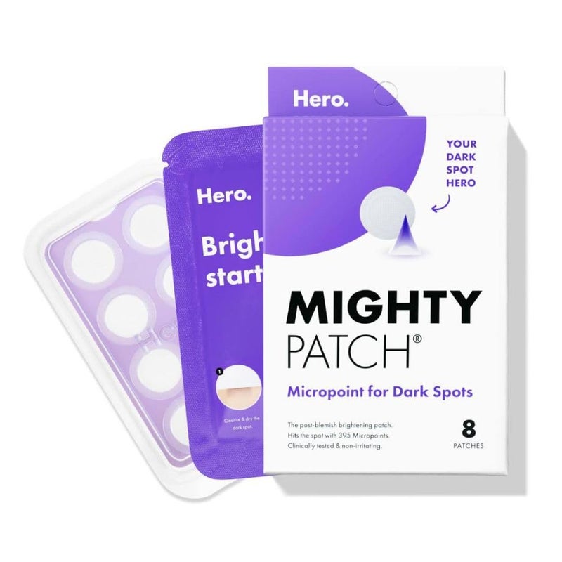 Mighty Patch Hero Cosmetics Mighty Patch Micropoint for Dark Spots  PostBlemish Dark Spot Patch with 395 Micropoints Dermatologist Tested and Nonirritating 8 Count